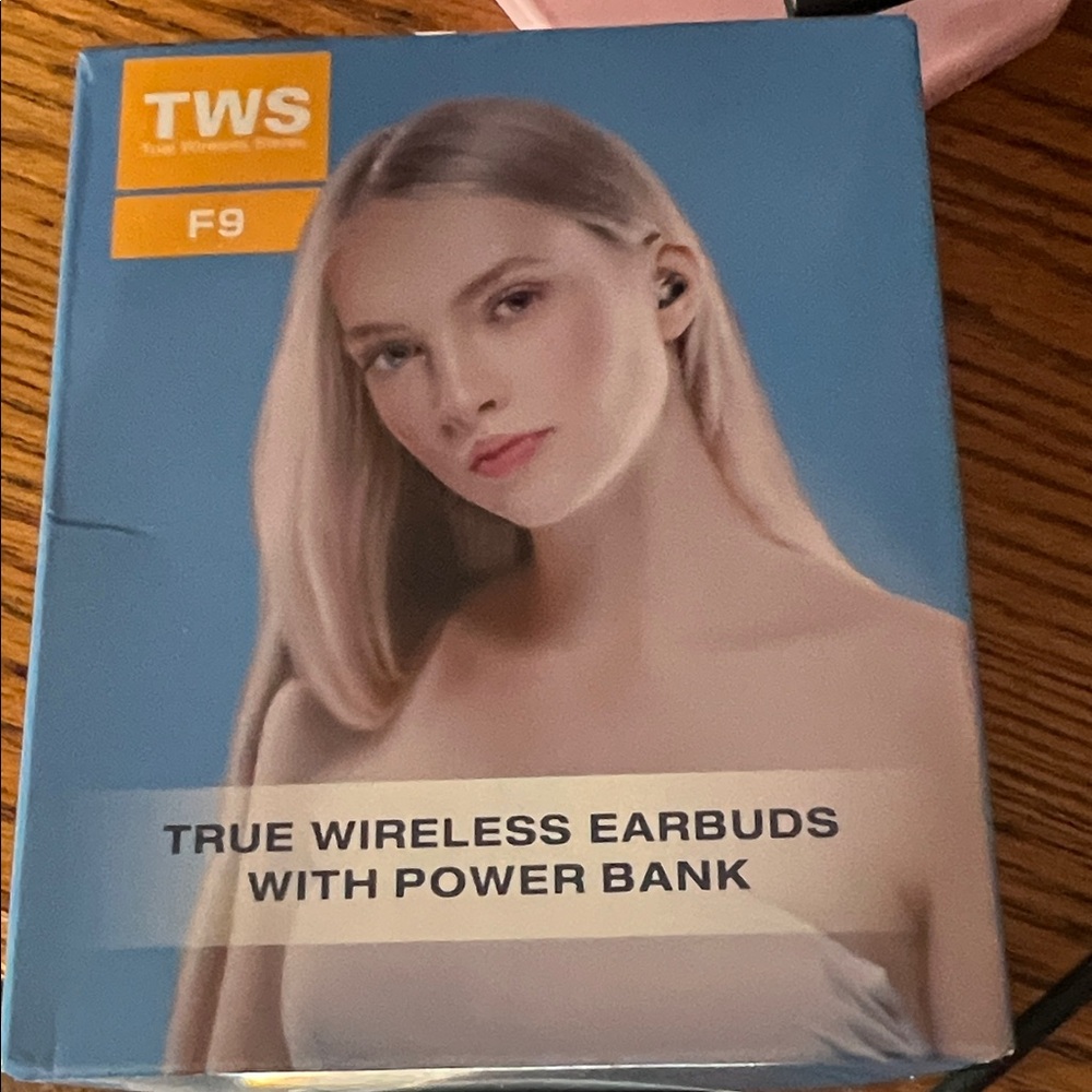 TWS F9 Black True Wireless Earbuds with Charging Case